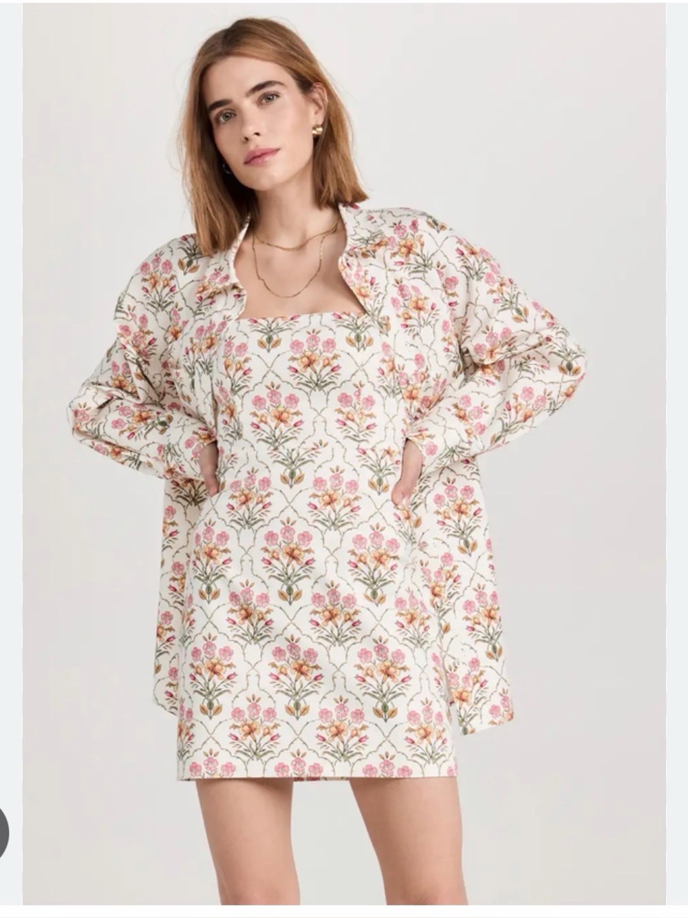 NWT Favorite Daughter Willow Strapless Dress/Shirt Combo **2 pieces**